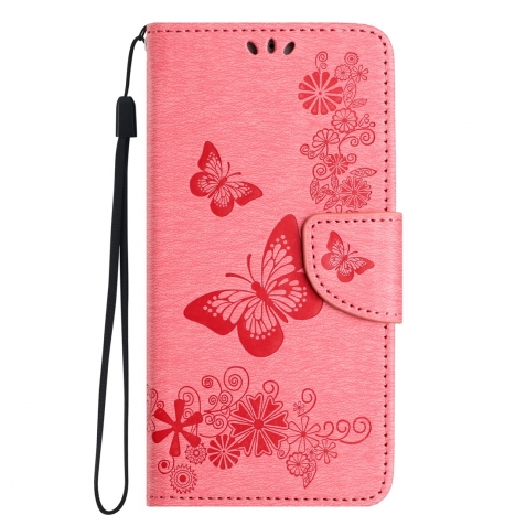 Samsung Galaxy A25 5G / A24 5G/4G Θήκη Βιβλίο Ροζ Butterfly Embossed Horizontal Flip Phone Case Pink