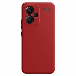 Xiaomi Redmi Note 13 Pro Plus 5G Θήκη Σιλικόνης Σκούρο Κόκκινο Imitation Liquid Silicone Phone Case Dark Red