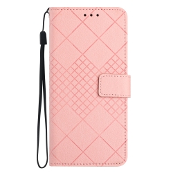 TCL 40 SE Θήκη Βιβλίο Ροζ Rhombic Grid Texture Phone Case Pink