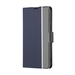 TCL 40 R 5G Θήκη Βιβλίο Μπλε Twill Texture Side Buckle Phone Case Blue