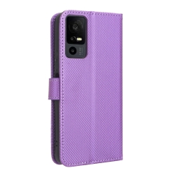 TCL 40 NXTpaper 5G Θήκη Βιβλίο Μωβ Diamond Texture Phone Case Purple