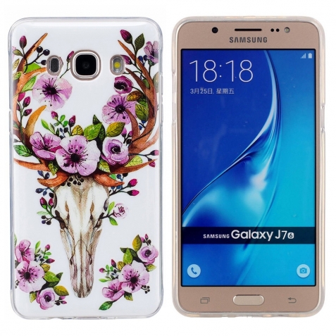 Samsung Galaxy J7 2016 Θήκη Σιλικόνης Ανθισμένα Λουλούδια Silicone Case