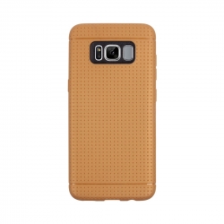 Samsung Galaxy S8 Θήκη Σιλικόνης Καφέ Honeycomb Silicone Case Brown
