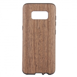 Samsung Galaxy S8 + Plus Θήκη Σιλικόνης Ξύλο Σκούρο TPU Silicone Case Wood Texture Protection