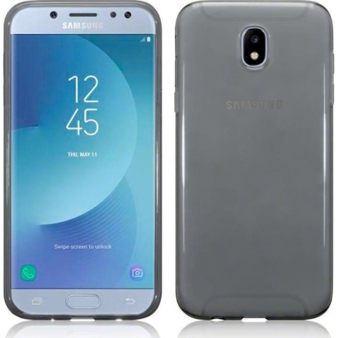 Samsung Galaxy J7 2017 Θήκη Σιλικόνης Φιμέ Silicone Case Ultra Slim 0.3 mm Smoked