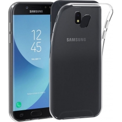 Samsung Galaxy J3 2017 Θήκη Σιλικόνης Διάφανη J330 Silicone Case Ultra Slim 0,3mm Transparent