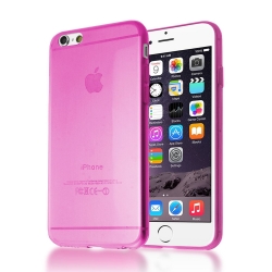 iPhone 6 / 6S Θήκη Σιλικόνης Ροζ Silicone Case Ultra Slim 0,3 mm Pink