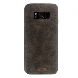 Samsung Galaxy S8+ Plus Mofi Θήκη Σκούρο Καφέ TPU Leather Case Dark Brown