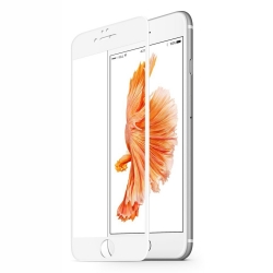 iPhone 6 / 6s Προστατευτικό Τζαμάκι Λευκό 9H Surface Hardness 5D Curverd Arc Explosion-proof HD Silk-screen Full Screen Film