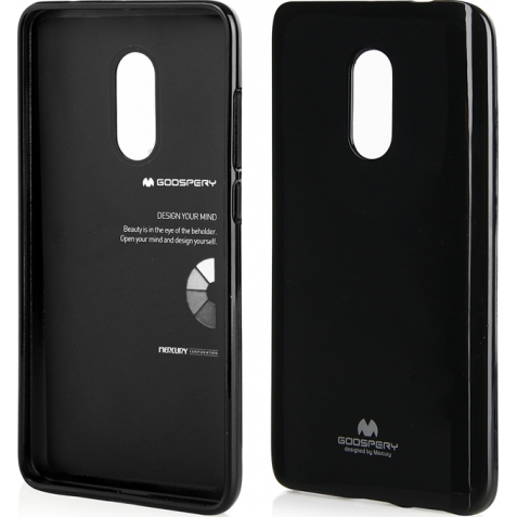 Xiaomi Redmi 5 Plus Goospery Jelly Case Θήκη Σιλικόνης Μαύρη Silicone Case Black