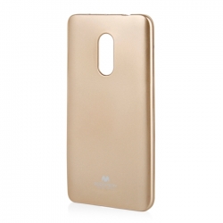 Xiaomi Redmi 5 Plus Goospery Jelly Case Θήκη Σιλικόνης Χρυσή Silicone Case Gold