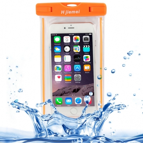 Αδιάβροχη Θήκη Universal 4,5" - 5,8" Orange Waterproof Πορτοκαλί