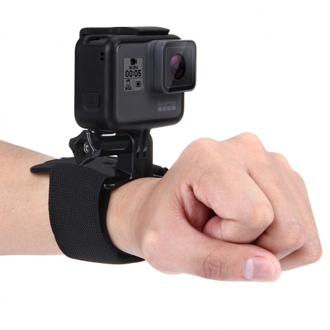 PULUZ Βάση Στήριξης Καρπού Adjustable Wrist Strap Mount for All GoPro and Other Action Cameras, Strap Length: 28.5cm (PU93)