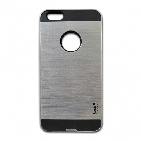 iPhone 6 Plus / 6s Plus Beeyo Armor Case Θήκη Σιλικόνης Ασημί Silicone Case Silver