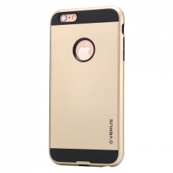 iPhone 6 Plus / 6s Plus Brushed Texture TPU Θήκη Σιλικόνης Χρυσή Silicone Case Gold