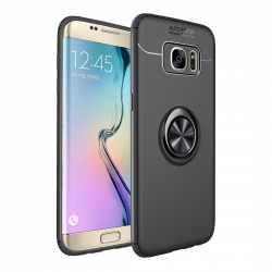 Samsung Galaxy J6 Plus Θήκη Σιλικόνης lenuo Shockproof TPU with Invisible Holder Black
