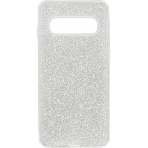 Samsung Galaxy S10e Θήκη Σιλικόνης Ασημί Shining Silicone Case Silver