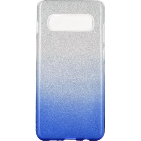 Samsung Galaxy S10 e Θήκη Σιλικόνης Ombre Ασημί με Μπλε Silicone Case Blue