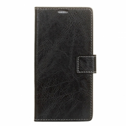Samsung Galaxy A70 Θήκη Βιβλίο Μαύρο Retro Crazy Horse Texture Horizontal Flip Leather Case with Holder & Card