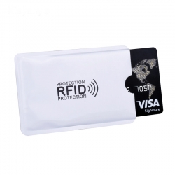 Θήκη Προστασίας Αλουμινίου Ασύρματης Ανάγνωσης Πιστωτικών Καρτών RFID Sleeve Blocker