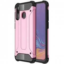 Samsung Galaxy A30 Θήκη Ροζ - Μαύρο Tough Armor Case Pink - Black