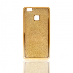 Huawei P9 Lite Θήκη Σιλικόνης Χρυσή Elektro Glitter Case Gold