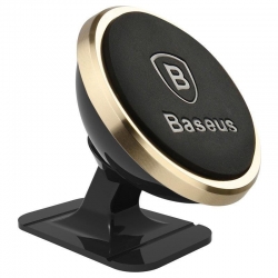 BASEUS Universal Μαγνητική Βάση Αυτ/του Χρυσή 360-Degree Rotation Magnetic Car Phone Holder Gold (SUGENT-NT0V)