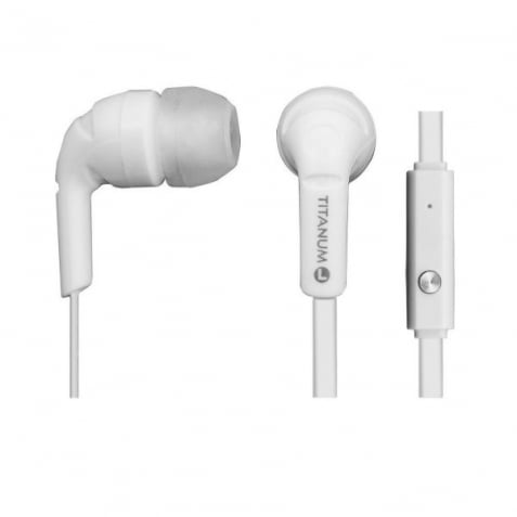 Handsfree Ακουστικά ESPERANZA Titanum Με Μικρόφωνο Λευκά Earphones White (TH109W)