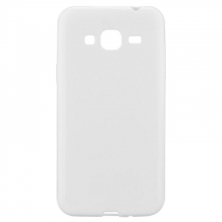 Samsung Galaxy J3 / J3 2016 Θήκη Σιλικόνης Λευκή Ultra Shine Silicone Case White