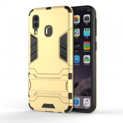Σκληρή Θήκη Samsung Galaxy A40 Με Σταντ Χρυσή Shockproof Protective Case Gold