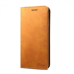 Θήκη iPhone 11 Βιβλίο Καφέ PU + TPU Horizontal Flip Leather Case Brown