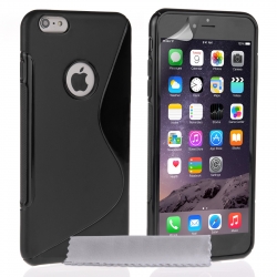 iPhone 6 Plus / 6s Plus Θήκη Σιλικόνης Μαύρη Silicone S Case Black