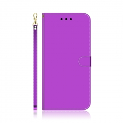Θήκη Huawei P40 Lite Βιβλίο Μωβ Lmitated Mirror Surface Horizontal Flip Case Purple