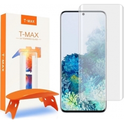 T-MAX UV GLASS Γυαλί προστασίας Case Friendly Fullcover 3D FULL CURVED 0.3MM για Samsung Galaxy S20 ULTRA 2020 - ΔΙΑΦΑΝΟ