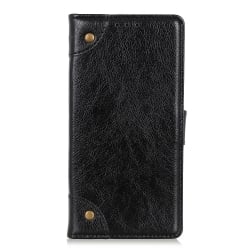 Θήκη Samsung Galaxy M31 Βιβλίο Μαύρο Copper Buckle Nappa Texture Horizontal Flip Case with Holder & Card Slots & Wallet Black