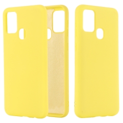 Θήκη Samsung Galaxy M31 Σιλικόνης Κίτρινη Shockproof Solid Color Liquid Silicone Full Coverage Protective Case Yellow