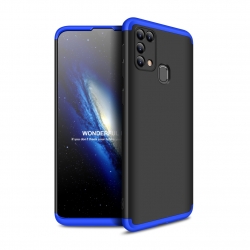 Σκληρή Θήκη Samsung Galaxy M31 Μαύρη - Μπλε GKK Full Coverage Protective Hard Case Black - Blue (60605516)