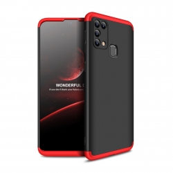 Σκληρή Θήκη Samsung Galaxy M31 Μαύρη - Κόκκινη GKK Full Coverage Protective Hard Case Black - Red