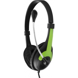 Esperanza Ενσύρματα Ακουστικά Stereo Headphones With Microphone ROOSTER EH158G Green (5901299908716)