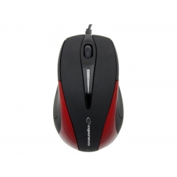 Esperanza Ενσύρματο Ποντίκι 3D Optical Mouse Sirius EM102R Black - Red (5905784767055)