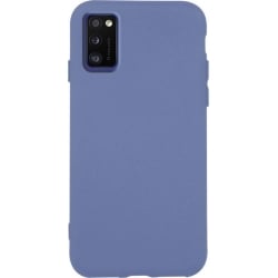 Θήκη Samsung Galaxy A41 Σιλικόνης Μπλε - Γκρι Slim Fit Liquid Silicone Case Marengo