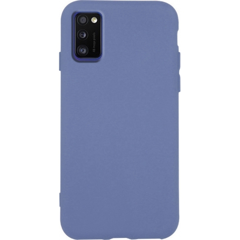 Θήκη Samsung Galaxy A41 Σιλικόνης Μπλε - Γκρι Slim Fit Liquid Silicone Case Marengo