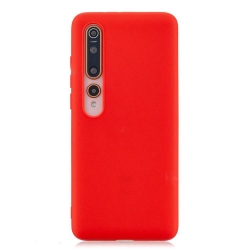 Θήκη Xiaomi Mi 10 / Mi 10 Pro Σιλικόνης Κόκκινη Slim Fit Liquid Silicone Case Red