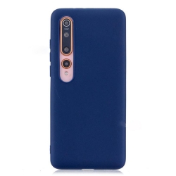 Θήκη Xiaomi Mi 10 / Mi 10 Pro Σιλικόνης Μπλε Matt TPU Silicone Case Blue