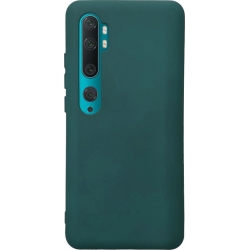 Θήκη Xiaomi Mi Note 10 / 10 Pro Σιλικόνης Σκούρο Πράσινη Slim Fit Liquid Silicone Case Forest Green