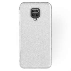 Θήκη Xiaomi Redmi Note 9S / 9 Pro / 9 Pro Max Σιλικόνης Ασημί Shining Silicone Case Silver