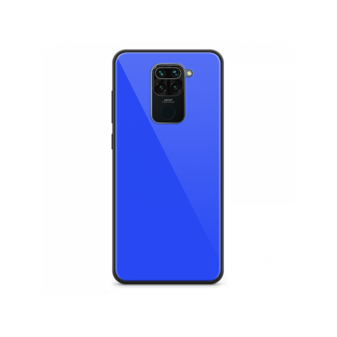 Θήκη Xiaomi Redmi Note 9 Μπλε Με Πλαίσιο Σιλικόνης Και Όψη Γυαλιού Aurora Glass Protective Case Blue