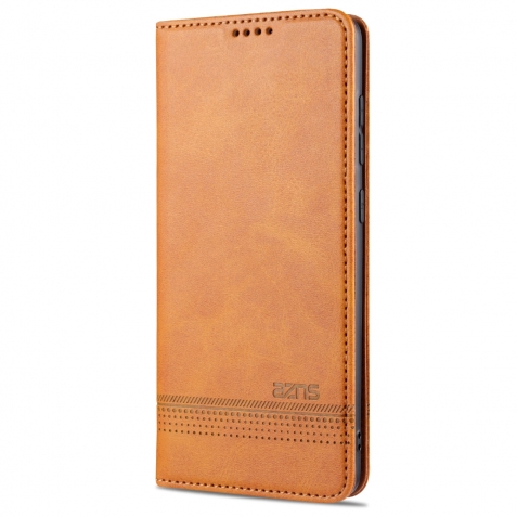 Θήκη Samsung Galaxy A51 4G Βιβλίο Καφέ AZNS Magnetic Calf Texture Horizontal Flip Case Brown