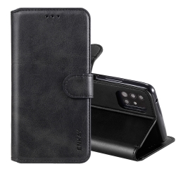 Θήκη Samsung Galaxy A51 4G Βιβλίο Μαύρο ENKAY Hat-Prince Horizontal Flip Case with Holder & Card Slots & Wallet Black