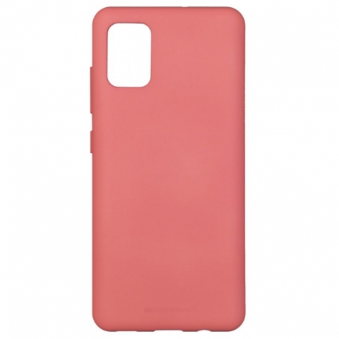 Θήκη Samsung Galaxy A41 Σιλικόνης Ροζ Goospery Soft Feeling Silicone Case Pink